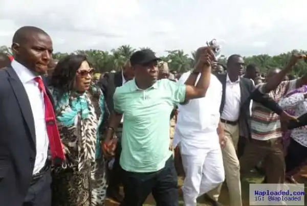 Photos: Ekiti lawmaker who was detained and recently released by DSS returns to Ekiti today